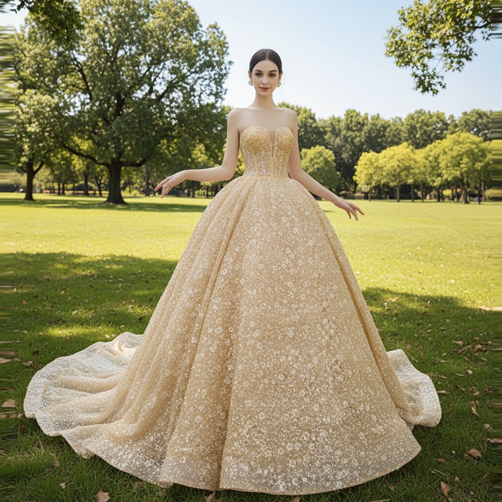 champagne gold quince dress Beaded Floral Lace Wedding Gown Quinceanera Mens Royal Blue Baroque blending timeless beauty with Color:Red Floral-3 swatch:cobalt