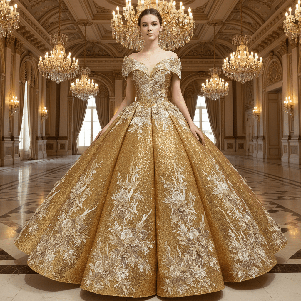 gold 15 dresses Tulle Ball Gown Prom With Appliques MP759 Make your quinceanera a magical event in this breathtaking dress Metallic 3D Flower Off Shoulder