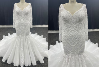 Plus-Size Wedding Dress with Sleeves