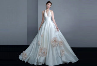 Wedding Dress Halter Neck