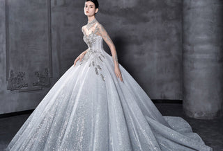 How to Feel Fabulously Glam in a Sparkly Wedding Dress - Rosymae