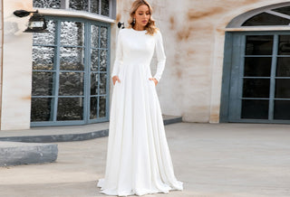 How to Style a High Neck Wedding Dress - Rosymae