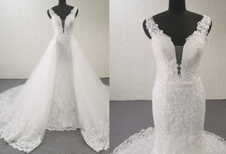 The Most Flattering Overskirt Wedding Dress Styles - Rosymae