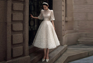 The Most Stylish Knee Length Wedding Dresses - Rosymae