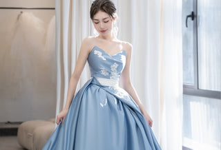 Unforgettable Ideas for a Blue Wedding Dress - Rosymae