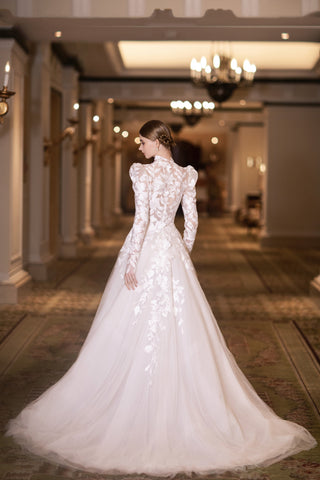 Lace Back Wedding Dresses