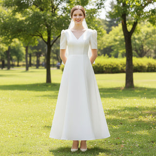 Ankle Length Wedding Dress
