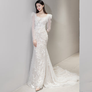 Lace Cap Sleeve Wedding Dress