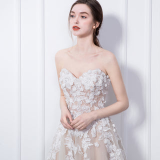 Lace Top Wedding Dress