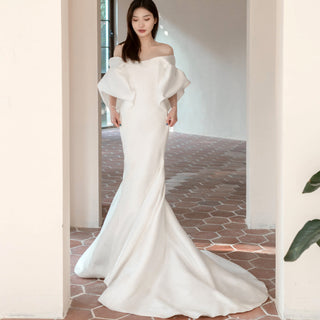 Satin Mermaid Wedding Dresses & Bridal Gowns