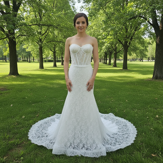 Luxury Sweetheart Mermaid Wedding Dress
