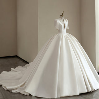 Satin Ball Gown Wedding Dress