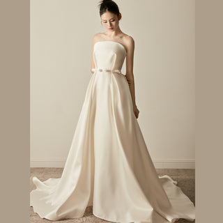 Simple & Elegant Satin Wedding Dresses