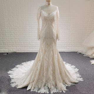 Affordable Lace Wedding Dress for Courthouse Wedding - Rosymae