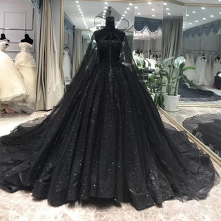 Black and Silver Wedding Dress - Rosymae