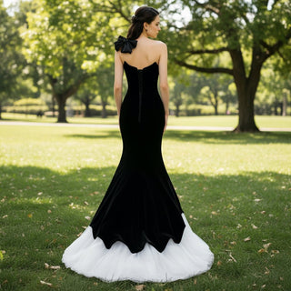 Black and White Wedding Dresses - Rosymae