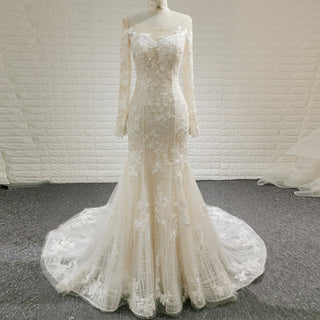Cheap Mermaid Wedding Dress with Open Back - Rosymae