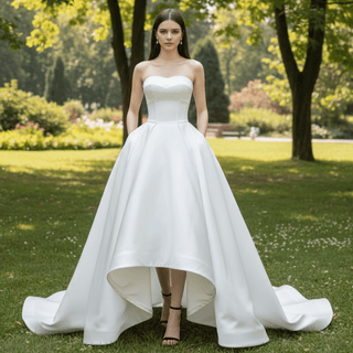 Elegant Wedding Dress Under $200 | Simple & Stylish - Rosymae