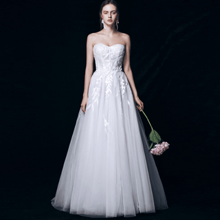Floor Length Wedding Dress - Rosymae