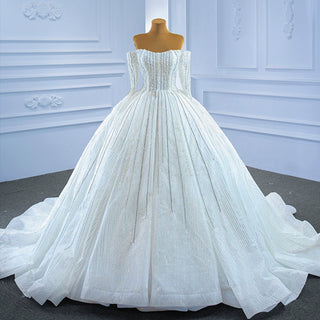 Glamorous Wedding Dress with Full Crystal Beading - Rosymae
