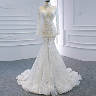 Lightweight Mermaid Wedding Dress for Destination Wedding - Rosymae
