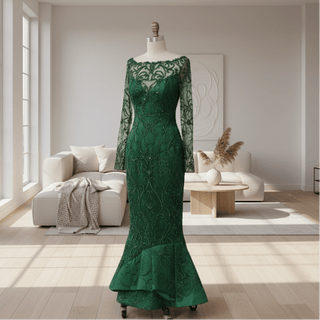 Long Sleeve Prom Dresses - Rosymae