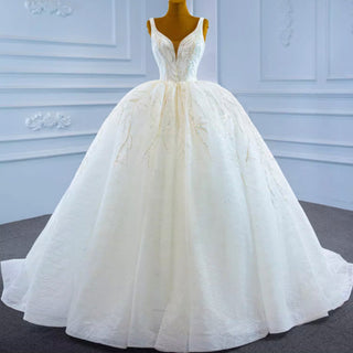 Luxury Lace Wedding Dress with Cathedral Train - Rosymae