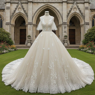 Off the Shoulder Wedding Dress - Rosymae