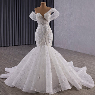 Sequin Mermaid Wedding Dress for Glam Brides