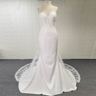 Plus Size Mermaid Wedding Dress | Satin & Sexy Fit - Rosymae