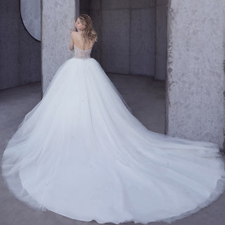 Ball Gown Wedding Dress with Long Train