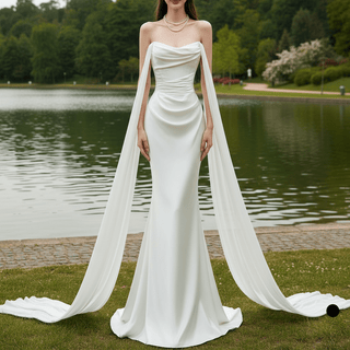 Simple & Minimalist Wedding Dresses - Rosymae