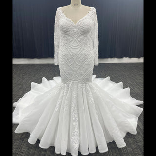 Simple Plus-Size Mermaid Wedding Dresses & Gowns - Rosymae