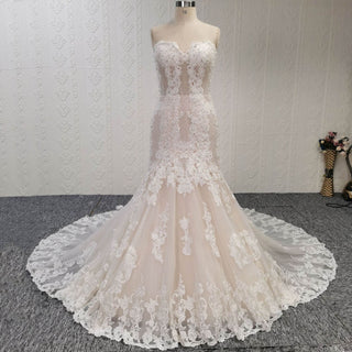 Sweetheart Mermaid Wedding Dresses with Bling - Rosymae