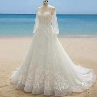 Tulle Applique Lace Wedding Dresses & Bridal Gowns - Rosymae