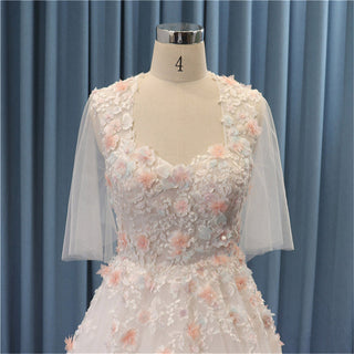 Wedding Dress with Flowers - Rosymae