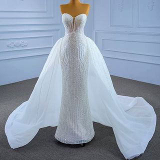 Wedding Dresses With Detachable Overlay - Rosymae