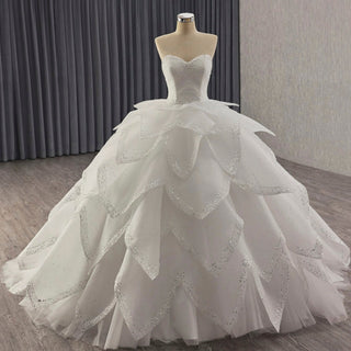 2 in 1 Quinceanera Dresses Organza Ball Gown Flower Luxury Party Gowns - Rosymae