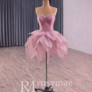 2 in 1 Quinceanera Dresses Organza Ball Gown Flower Luxury Party Gowns - Rosymae