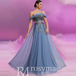 A-line Spaghetti Strap Prom Gowns Special Occasion Dresses