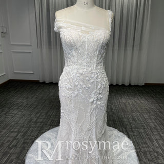 Asymmetrical Neckline Mermaid Wedding Dresses & Gowns