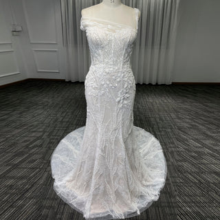 Asymmetrical Neckline Mermaid Wedding Dresses & Gowns