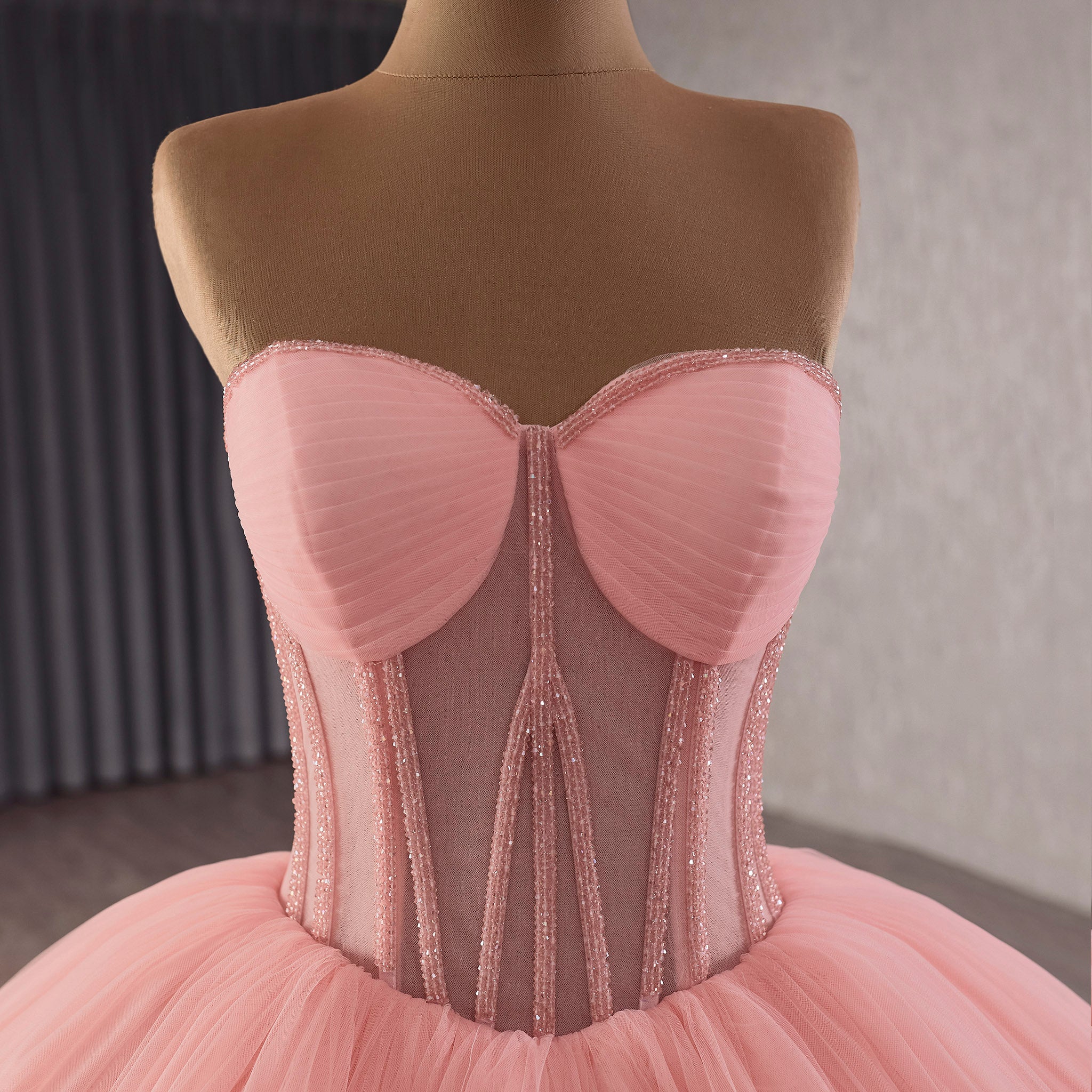 Blush Pink Quinceanera Dresses | Buy Puffy Formal Gowns Online - Rosymae Blush / 0 Blush Pink Quinceanera Dresses | Buy Puffy Formal Gowns Online - Rosymae Blush / 0