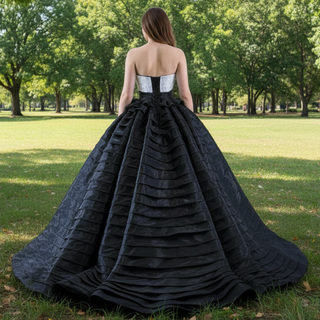 Sequin Bodice Special Quinceañera Dress Pageant Party Event Gala Gown