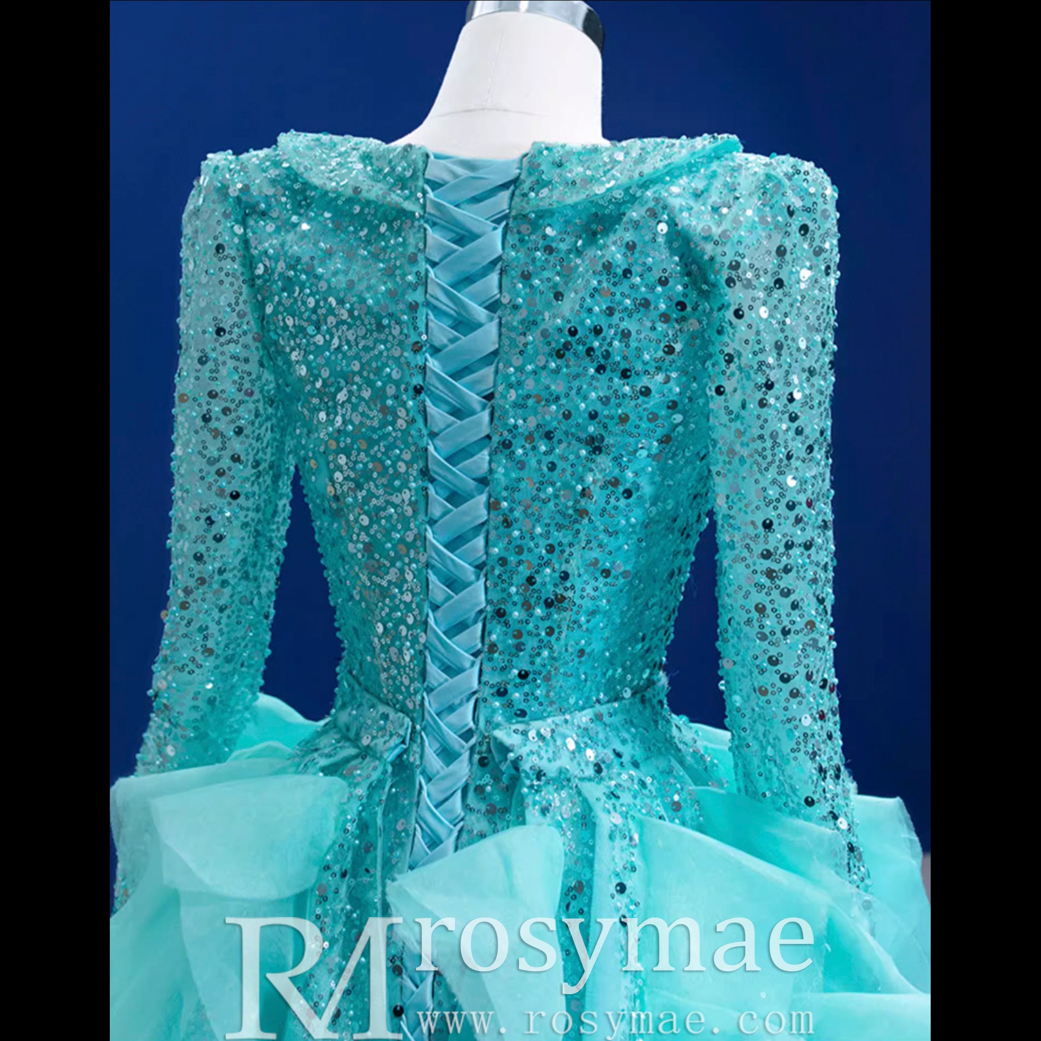Sparkly Beaded Turquoise Prom Dresses with Detachable Overskirt Turquoise / 22w Sparkly Beaded Turquoise Prom Dresses with Detachable Overskirt Turquoise / 22w