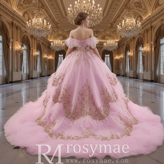 Sparkling Pink Quinceanera Dresses Ball Gown with Spahetti Straps