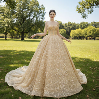 Gold Wedding Dresses & Pale Gold Bridal Gowns | Online Shop - RosyMae Rosymae Gold Wedding Dresses & Pale Gold Bridal Gowns | Online Shop - RosyMae Rosymae