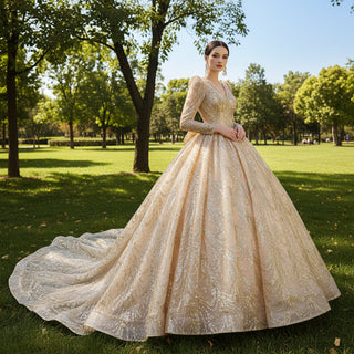 Champagne Gold dress for Wedding Rosymae Champagne Gold dress for Wedding Rosymae