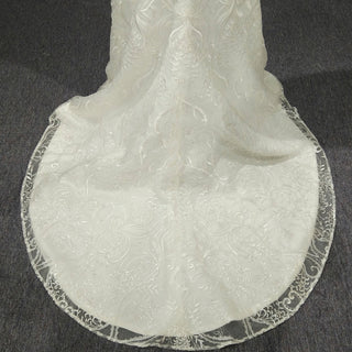 Cap Sleeves & Sheer Scoop Over Sweetheart Mermaid Wedding Dress