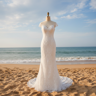 Beach Mermaid Wedding Dress